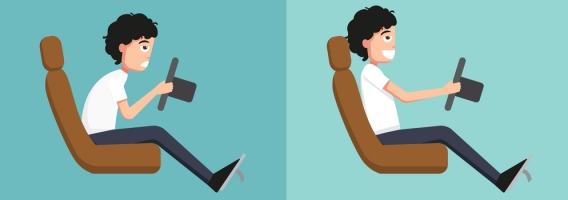 Las claves para tener una buena postura al volante
